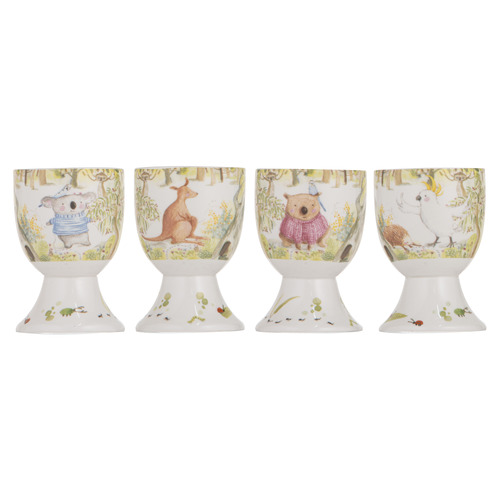 4 Piece Barney Gumnut Bushland Egg Cup Set