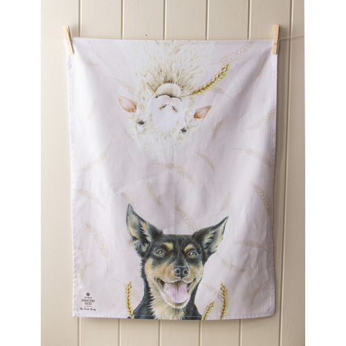 2 Piece Farmyard Faces Kitchen Towel Set