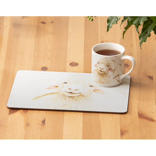 4 Piece Farmyard Faces Placemats