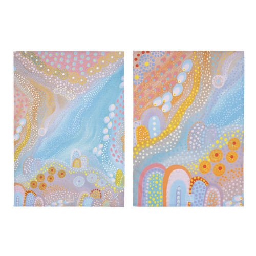 2 Piece Heart Country Koort Boodja Kitchen Towel Set