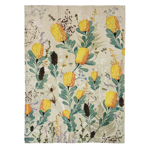 2 Piece Golden Banksia Kitchen Towel Set