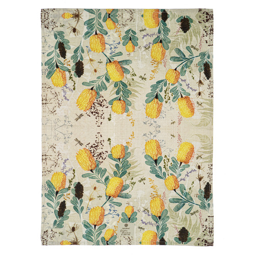 2 Piece Golden Banksia Kitchen Towel Set