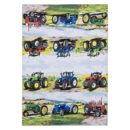 2 Piece Tractors Then Now Kitchen Towel Set