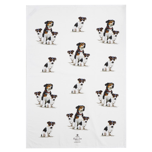 2 Piece Jack Russell Puppy Love Jack Kitchen Towel Set