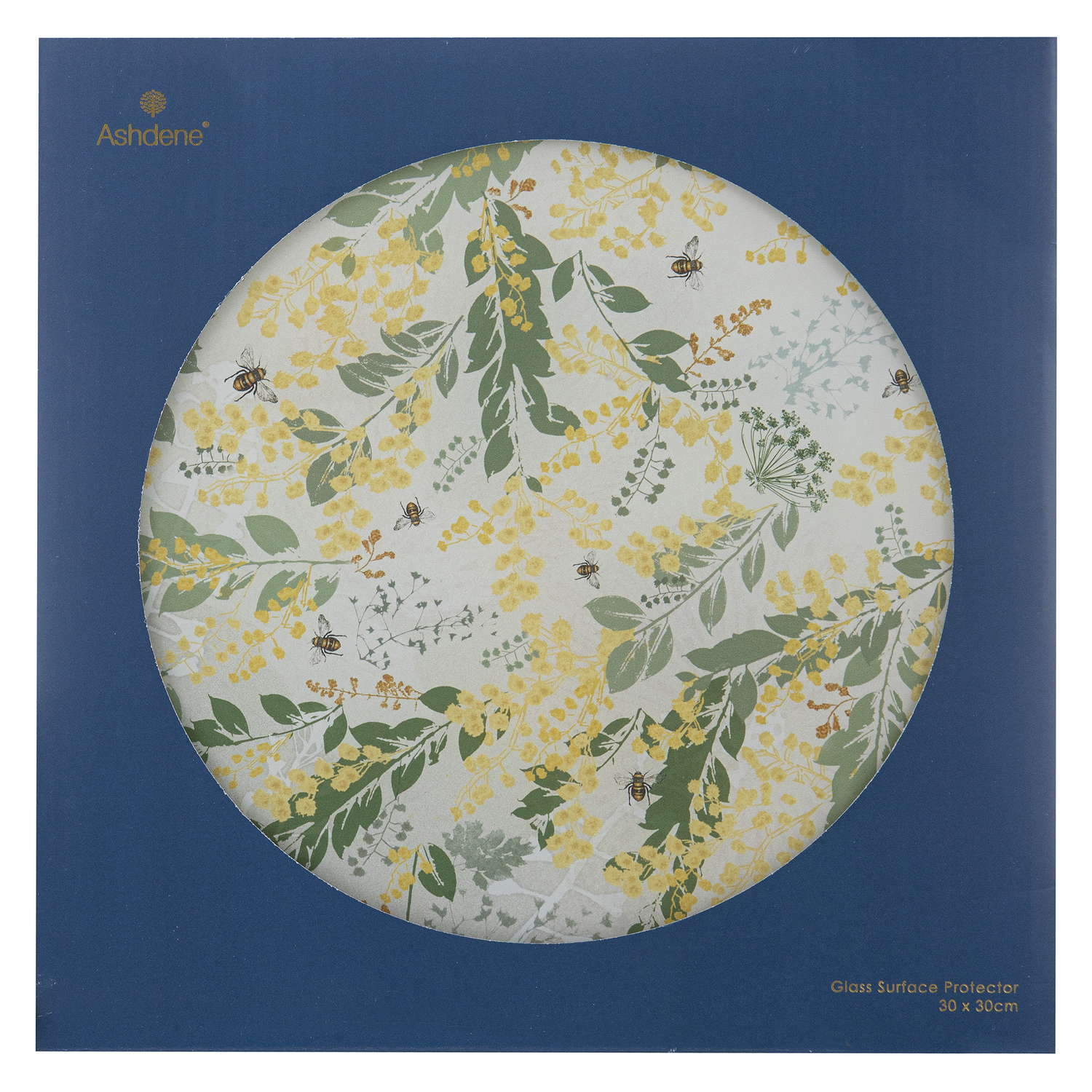 Trudy's Garden Wattle Round Surface Protector