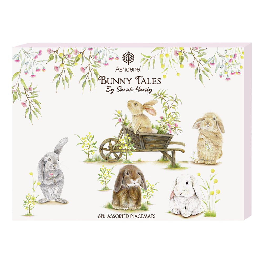 6 Piece Bunny Tales Placemat Set