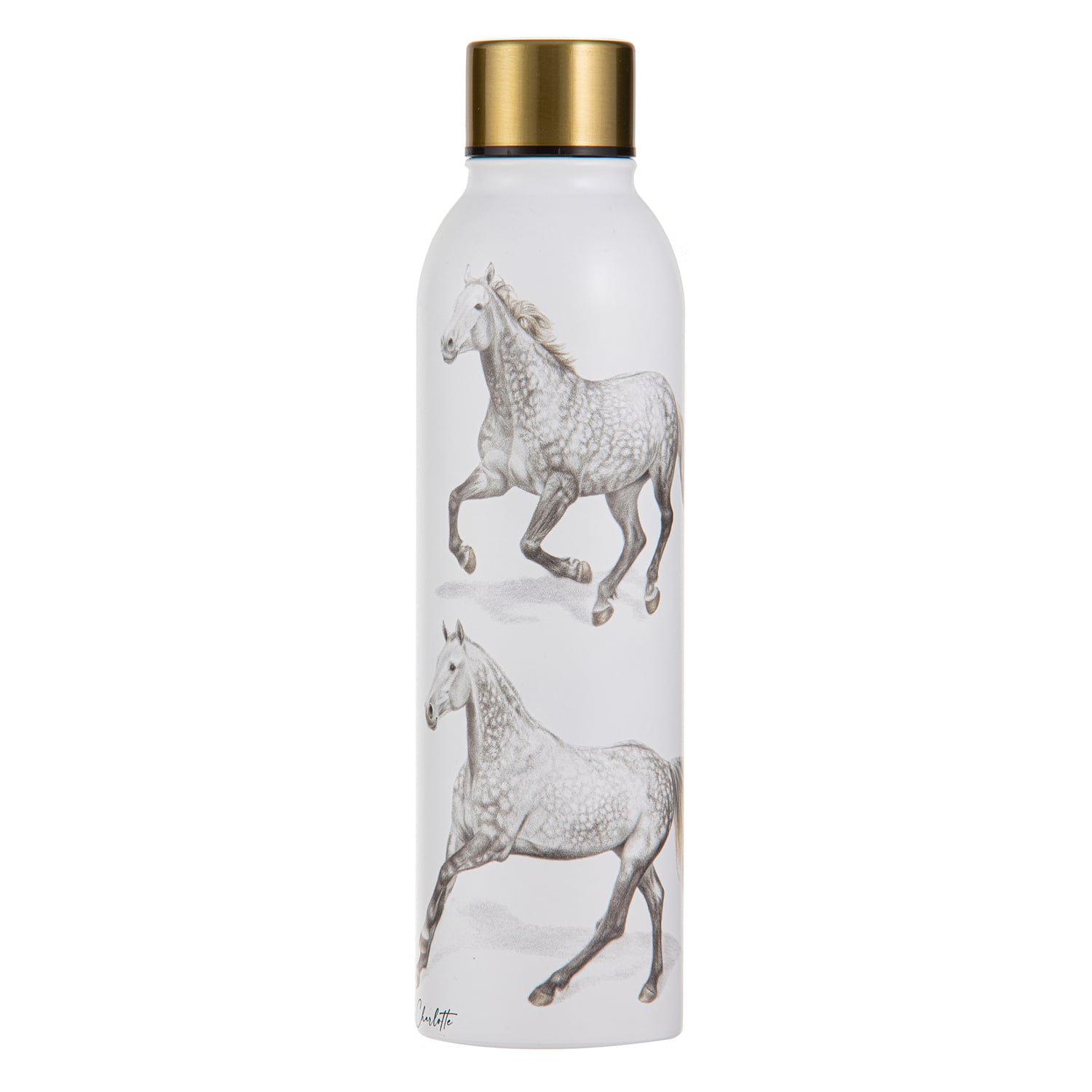 Horses By Charlotte Grey Drink Bottle