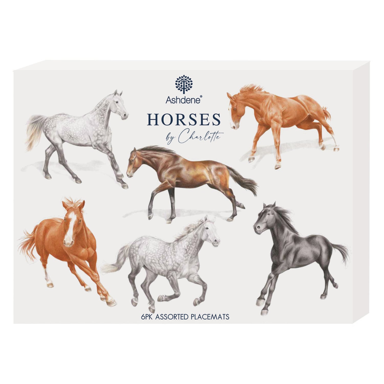 6 Piece Horses By Charlotte Placemat Set