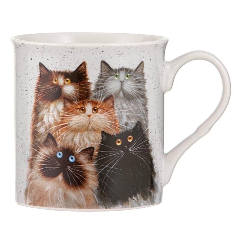 Kim's Cats Fluffy Five Mugs & Coasters