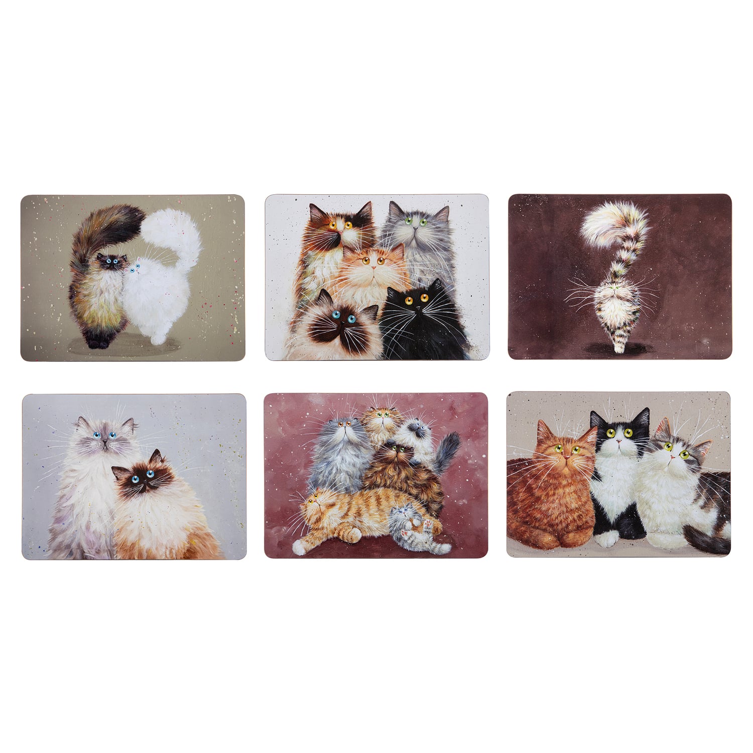 6 Piece Kim's Cats Placemat