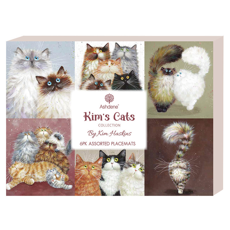 6 Piece Kim's Cats Placemat