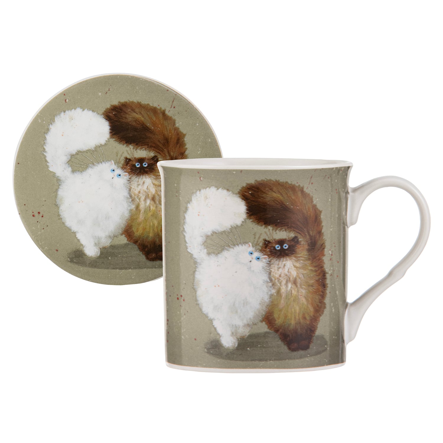Kim's Cats Double Puff Mugs & Coasters