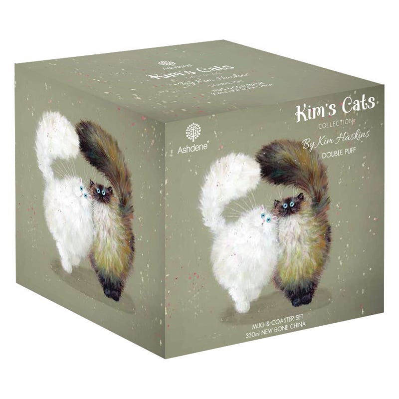 Kim's Cats Double Puff Mugs & Coasters