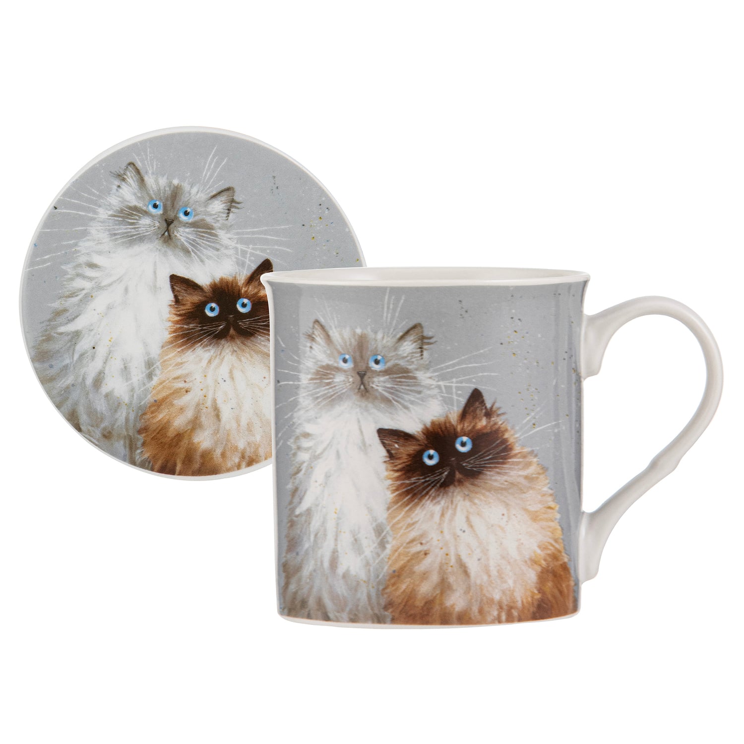 Kim's Cats Sully & Bucky Mugs & Coasters