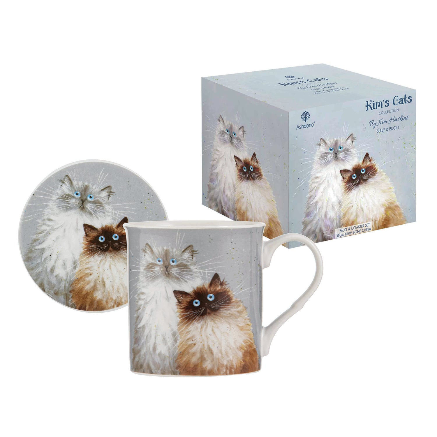 Kim's Cats Sully & Bucky Mugs & Coasters