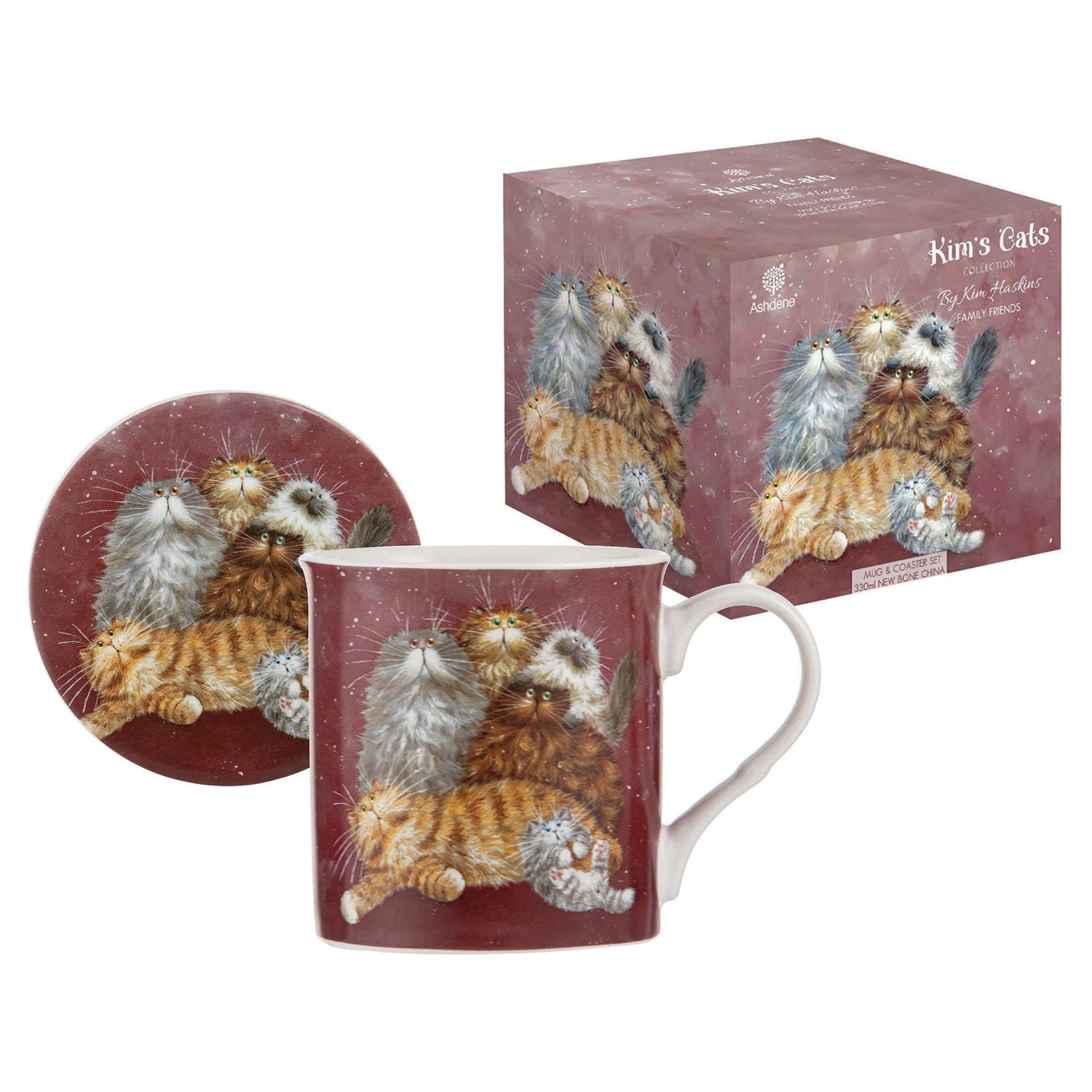 Kim's Cats Friends Family Mugs & Coasters