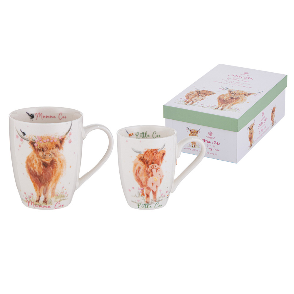 2 Piece Mini Me Mumma & Little Coo Mug Set