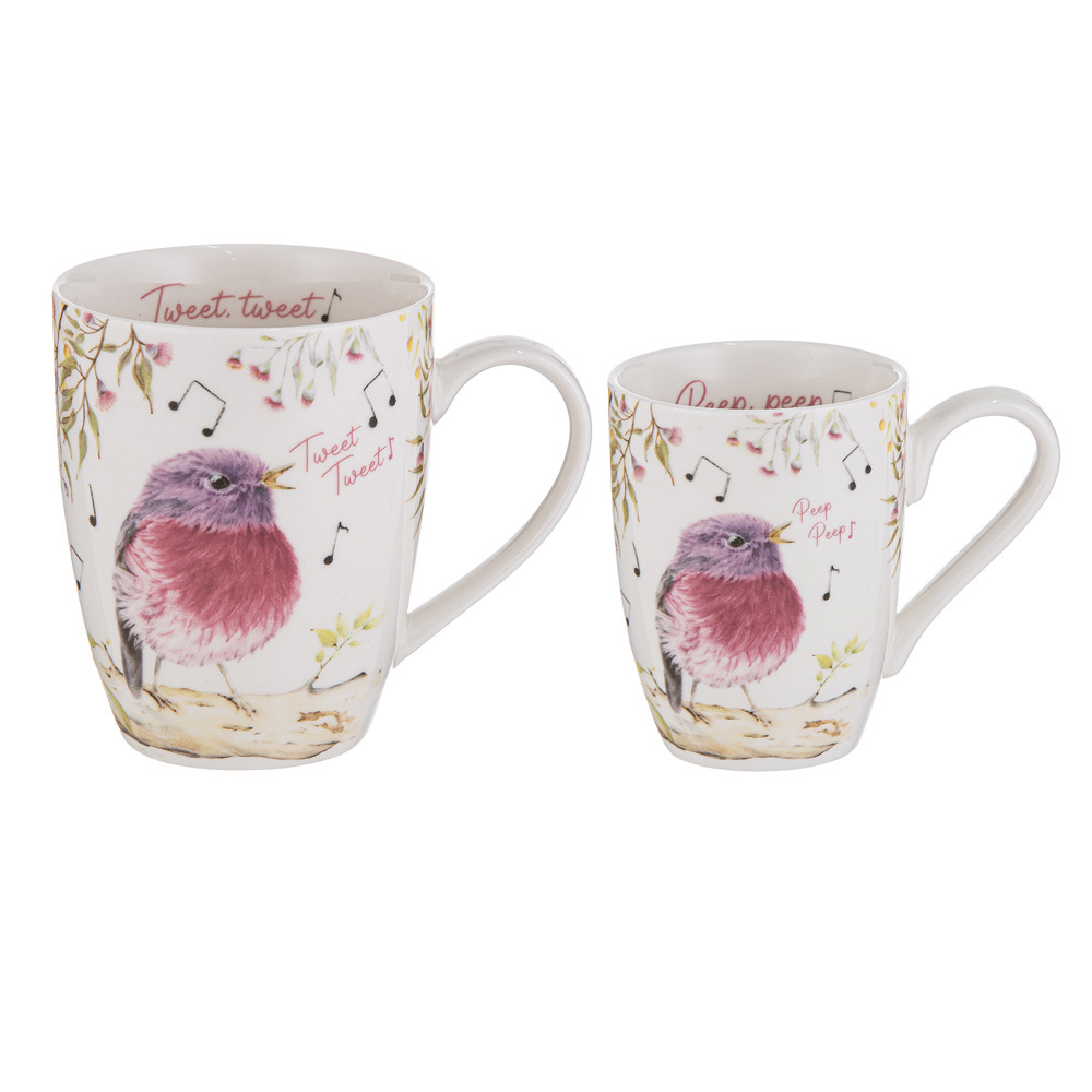 2 Piece Mini Me Tweet Tweet & Peep Peep Mug Set