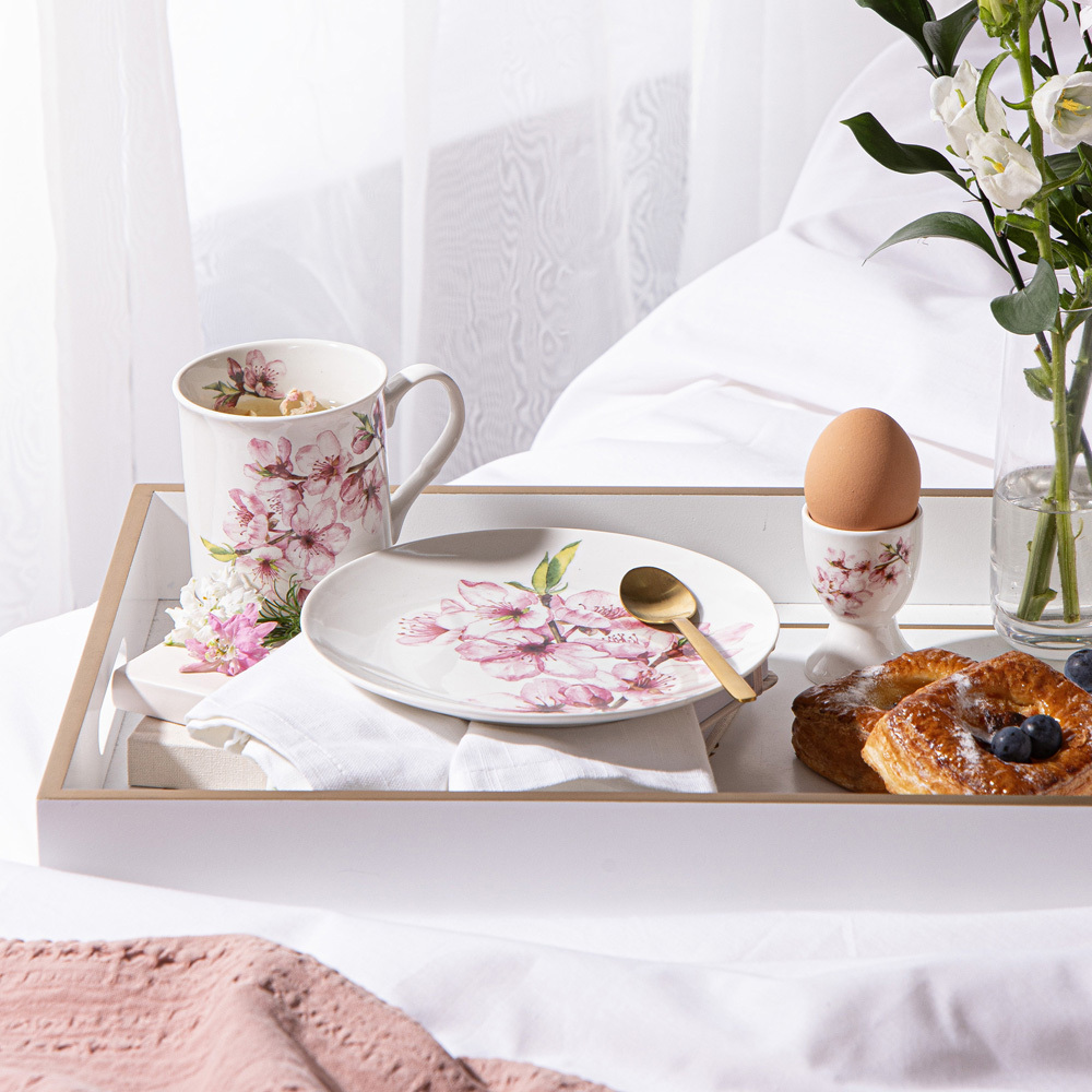 3 Piece Aurielle Cherry Blossom Breakfast Set