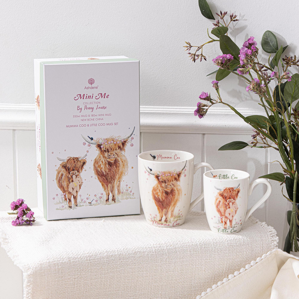 2 Piece Mini Me Mumma & Little Coo Mug Set