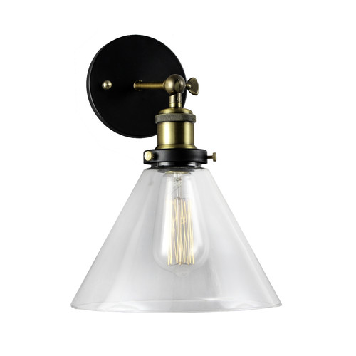 Observatory Lighting Clear Glass Funnel Filament Wall Light Temple