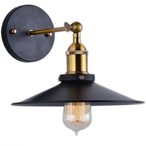 Metal Filament Wall Light Aged Steel