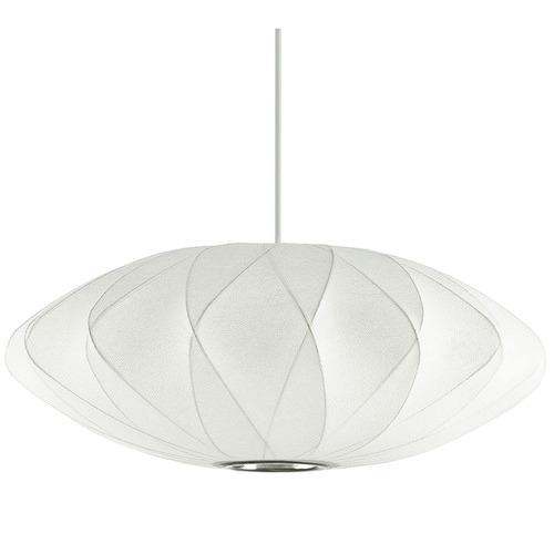 White George Nelson Replica Cross Saucer Pendant Light