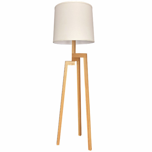 Harper Ash Wood Tripod Floor Lamp