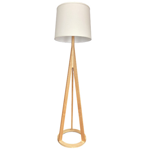 Observatory Lighting Harper Ash Wood Floor Lamp | Temple & Webster