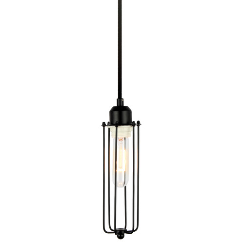 Black Harvey Caged Pendant Light