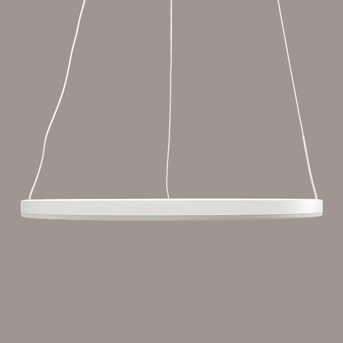 Black LED Ring Pendant Light