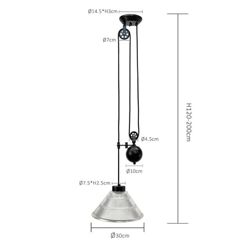 Industrial Pulley Single Pendant Light