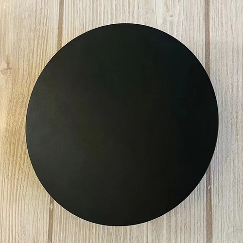 Black Integrated Round Sconce Backlit Wall Light