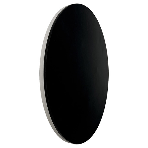 Black Integrated Round Sconce Backlit Wall Light