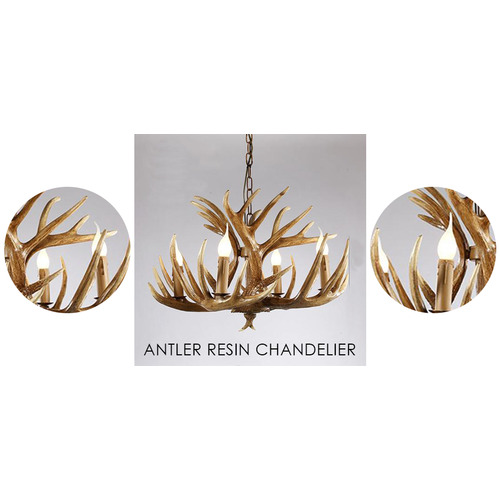 Antler Resin Chandelier