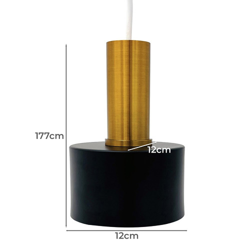 Brass & Black Adrielle Pendant Light