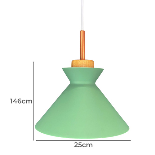 25cm Green Stamp Pendant Light