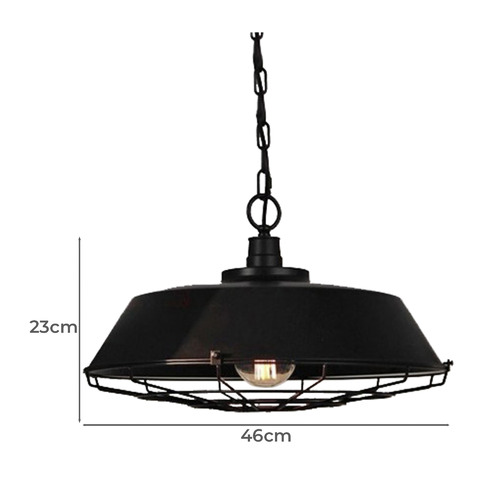 Vintage Wire Steel Pendant Light