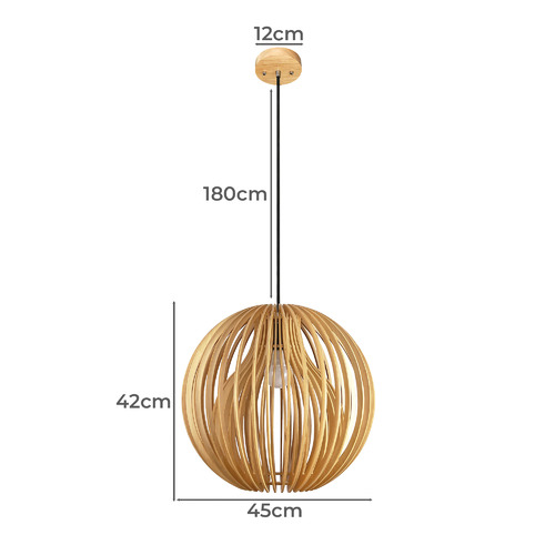 Oralee Wooden Pendant Light