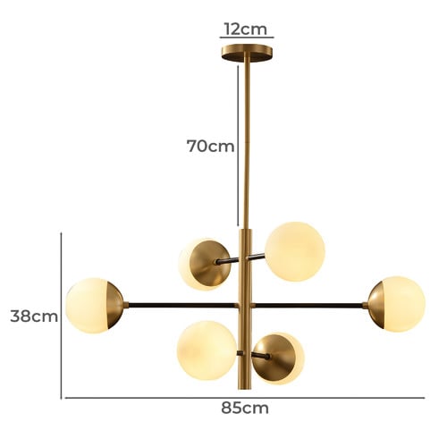Ziva 6 Light Chandelier