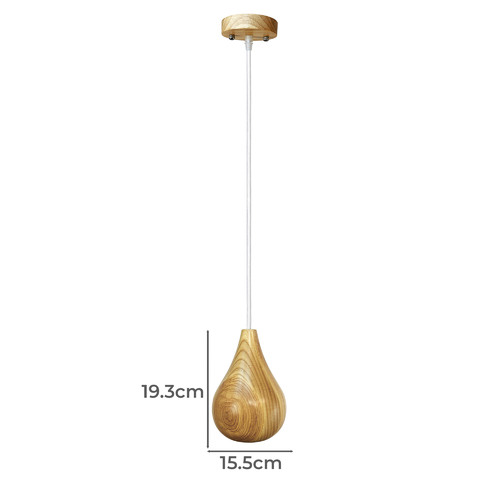 Fermetti Bulb C Replica Wooden Pendant Light