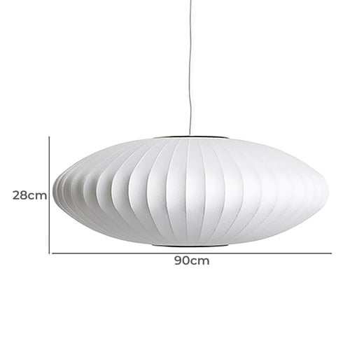 White George Nelson Replica Bubble Saucer Pendant Light