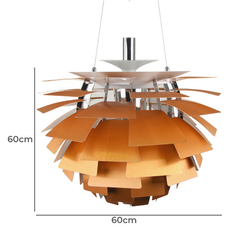 Artichoke Lamp w/ Chrome Base