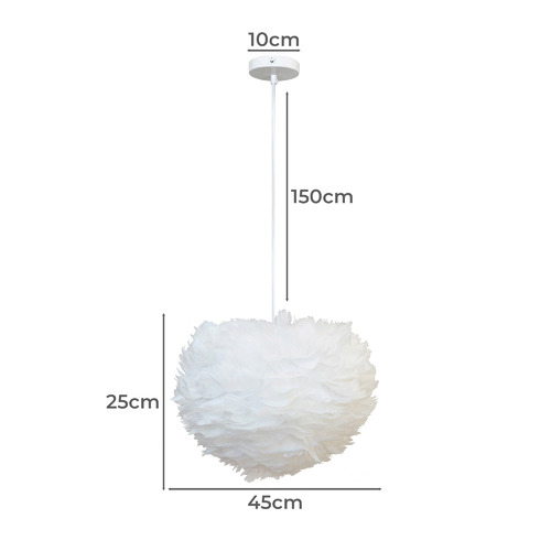 Faven Feather 1 Light Pendant