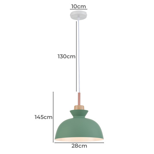 Bara Metal & Wood Pendant Light