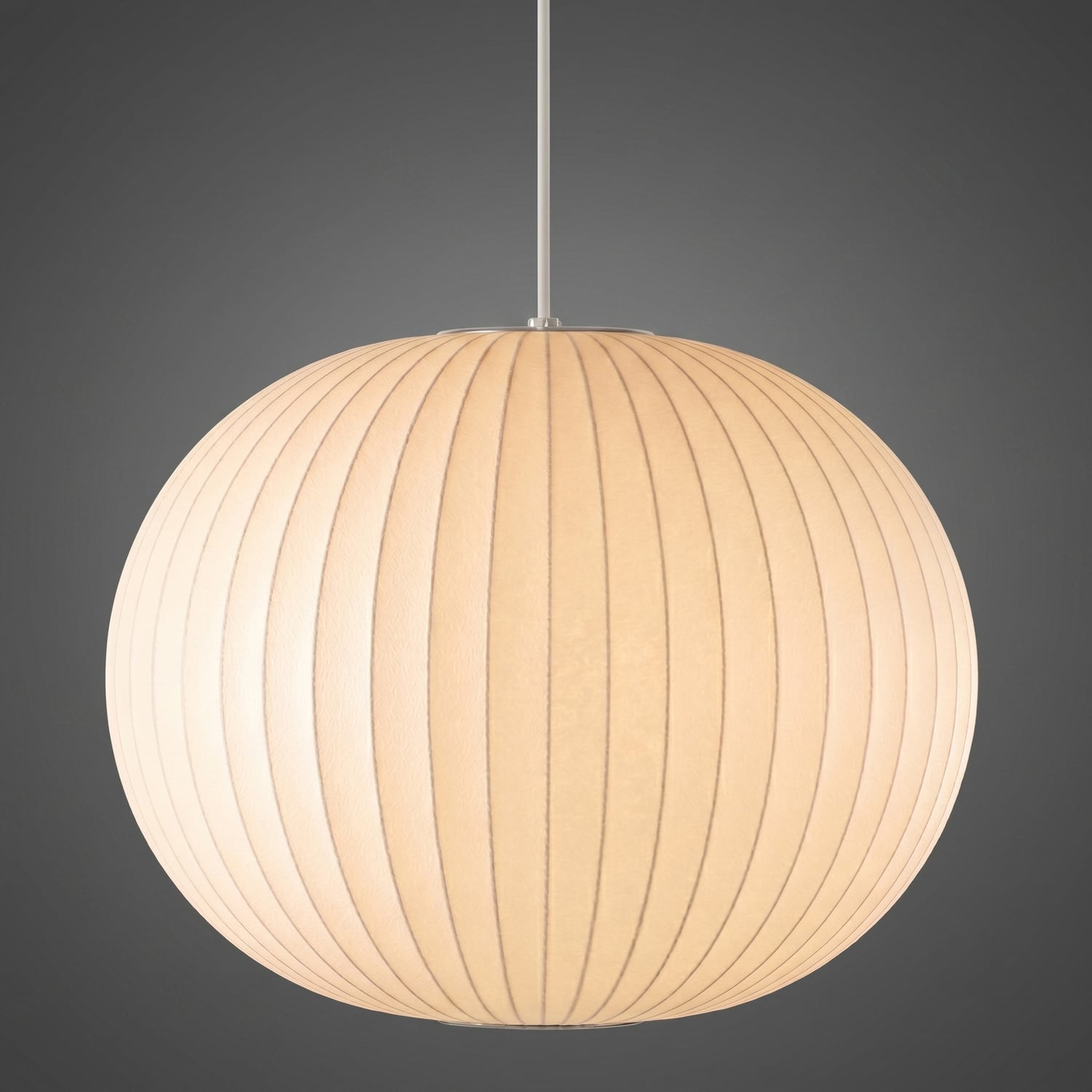 George Nelson Replica White Steel Ball Pendant Light