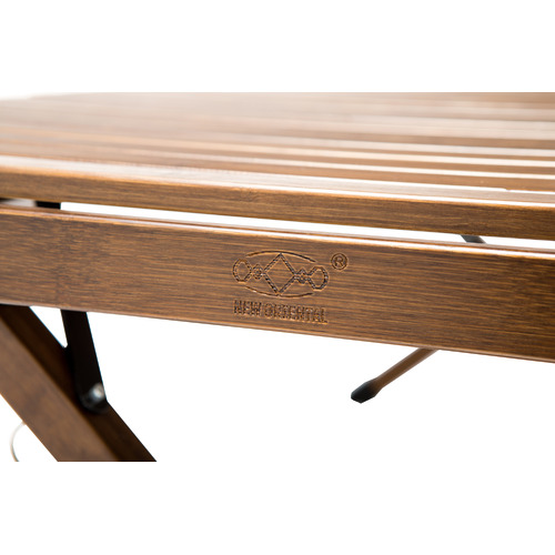 New Life Lighting Foldable RollUp Low Bamboo Outdoor Table Temple
