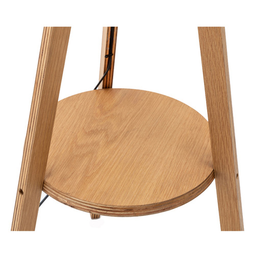 Tania Rubberwood Tripod Floor Lamp