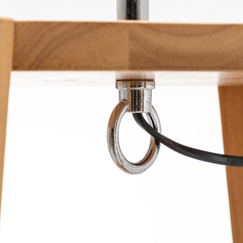 Marcie Rubberwood Floor Lamp