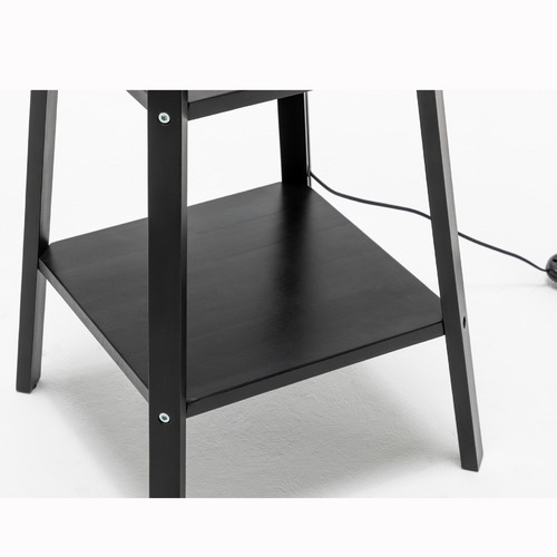 Marcie Rubberwood Floor Lamp